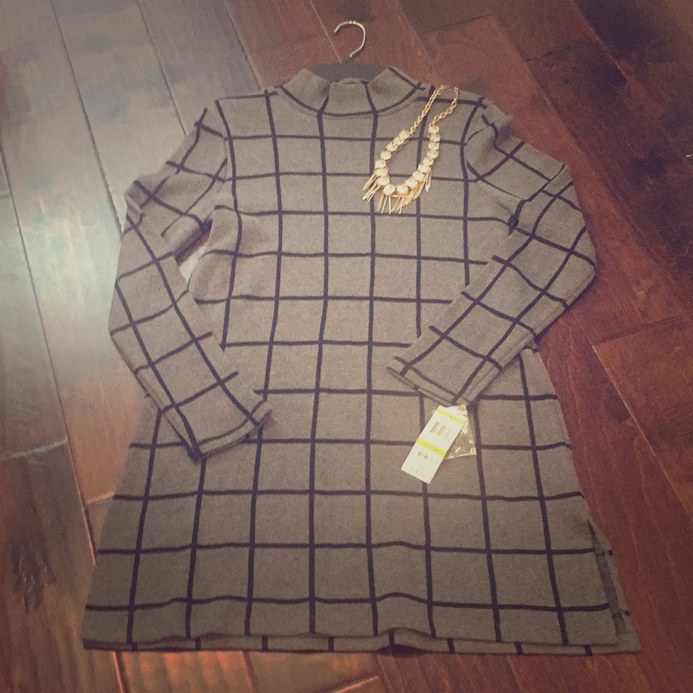 NWT Cowl neck sweater dress